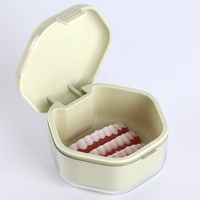 Boîte de Rangement pour Prothèses Dentaires SUNSHING en Plastique PS de Qualité Alimentaire, Étanche, pour Bain de Prothèses et Rétention Dentaire