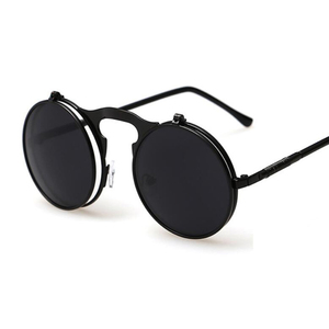 Goitc Punk ronda de <span class=keywords><strong>gafas</strong></span> de sol de las mujeres para hombre de marca de diseñador Flip clásico <span class=keywords><strong>gafas</strong></span> de sol hombre - Product Image 6