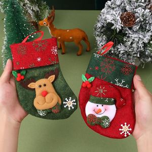 Christmas Decorations Santa Claus Socks Christmas Tree Ornaments Socks Gift Bags Christmas Stockings - Product Image 3