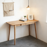 Table basse rectangulaire en bois massif nordique 2026, style moderne et minimaliste, avec tiroir, pour salon, table multifonctionnelle