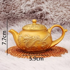 Personnalisez les sculptures en cuivre de diverses formes et les ornements de théière Dragon et <span class=keywords><strong>Phoenix</strong></span> en laiton. - Product Image 4