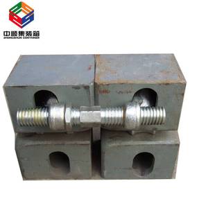 Expédition <span class=keywords><strong>d</strong></span>'<span class=keywords><strong>arrimage</strong></span> pièces 280mm pont pinces moulage en coin de conteneur raccord - Product Image 3