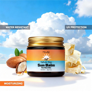 Crème solaire hydratante SPF50 à l'oxyde de zinc non nano, à base de suif de bœuf nourri à l'herbe, marque privée, OEM, naturelle - Product Image 1