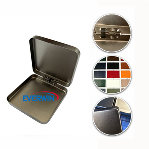 Boîte à badges en velours PU de haute qualité avec logo personnalisé, boîte à pièces commémoratives en métal, boîte de collection de pièces de monnaie - Product Image 3
