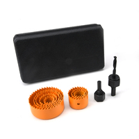 Nesen – Lot de 10 scies cloches complètes en acier rapide pour le bois, tailles courantes, pointe en acier au carbone, pour meubles domestiques et panneaux de porte