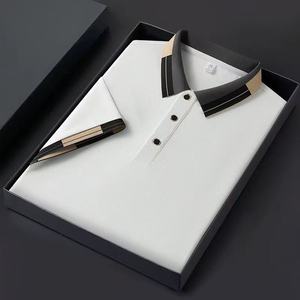 Camisetas de Golf Personalizadas de Alta Calidad para Hombre, Diseño Liso, Tejido de Poliéster/Algodón, Logotipo Bordado, Manga Corta - Product Image 1