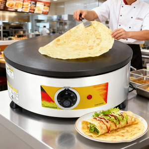 Meilleure vente Machine de cuisson de crêpes <span class=keywords><strong>professionnelle</strong></span> en acier inoxydable <span class=keywords><strong>crêpière</strong></span> électrique Machine commerciale Burritos - Product Image 1