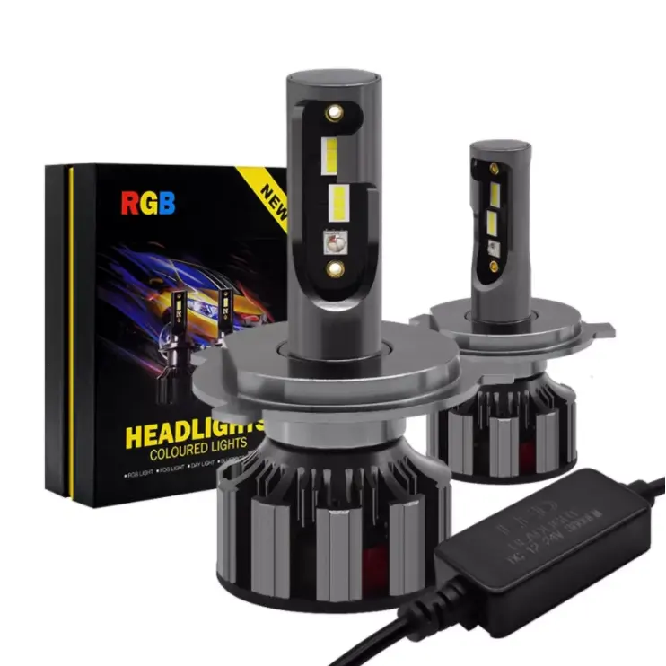 Nuovo H7 Led RGB Headlight APP controllo compatibile con Bluetooth lampadine a LED multicolori H1 H4 H8 H9 H11 9005 9006