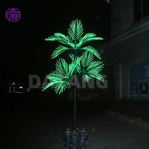Outdoor Waterproof IP65 4-5m <b>LED</b> Palm <b>Tree</b> <b>Light</b> Christmas Tropical Ornament for Courtyard Seaside Landscape - Product Image 4