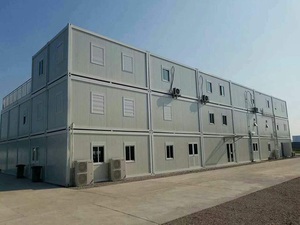 Casa Container Prefabbricata <span class=keywords><strong>a</strong></span> Pannelli Piatti, Edificio Container Multipiano, Struttura Modulare in Acciaio con Pannelli Sandwich, Facile Installazione - Product Image 5