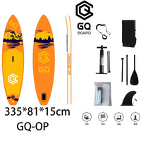 Planche de SUP gonflable tout usage en PVC/EVA pour débutants, idéale pour les eaux calmes et le paddle en plein air, le yoga et la compétition décontractée