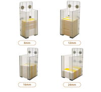 Gran oferta, caja de almacenamiento de carrete SMT de 12/24mm, PET gris, ESD, soporte de cinta de empalme magnético seguro, montaje electrónico, portador de carrete apilable