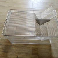 Cages d'élevage expérimental pour rats et souris AYEROXO PC, grandes et petites, blanches transparentes, cages pour animaux OEM
