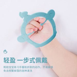 Gant de dentition personnalisé en silicone de qualité alimentaire, sans BPA, pour bébés de 0 à 24 mois, jouet souple anti-sucette, best-seller - Product Image 2