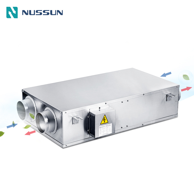 500m3/h 500CMH Blower Fan European Style Energy Recovery Ventilator Fan Air to Air Plate Heat Exchanger Air Ventilation System