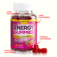 Gummies énergétiques protéinés OEM/ODM avec créatine et acides aminés pour soutenir la concentration, la force, la récupération musculaire, pré-entraînement pour adultes
