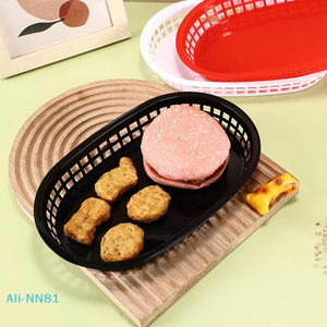 Cestas de Comida Rápida, Bandeja de Plástico para Servir, para Pollo, Hamburguesas, Sándwiches, Papas Fritas, Suministros para Restaurantes - Product Image 1