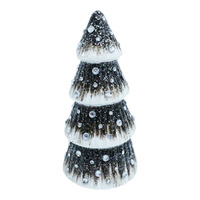 Neues Design Schwarz-Weiß Glitzer Mini-Pilz Weihnachtsbaum Tischdekoration für Weihnachtsfeier Geschenk Dekoration