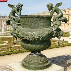 Vaso Fioriera da Giardino YOUFINE in Bronzo Verde a Forma <span class=keywords><strong>di</strong></span> Cherubino per Decorazione Paesaggistica <span class=keywords><strong>di</strong></span> Ville e Cortili - Product Image 1