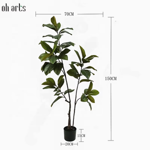 Oh Nghệ Thuật Nhà Máy Bán 150 Cm Mô Phỏng <span class=keywords><strong>Magnolia</strong></span> Cây Cây Nhân Tạo Trong Màu Đen Nồi Nhựa Cho Nhà Trong Nhà Trang Trí - Product Image 2