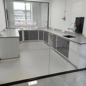 Mesa de Laboratorio de Acero Personalizada por el Fabricante, Muebles de Laboratorio Resistentes a Químicos para Sala de Laboratorio Físico - Product Image 3