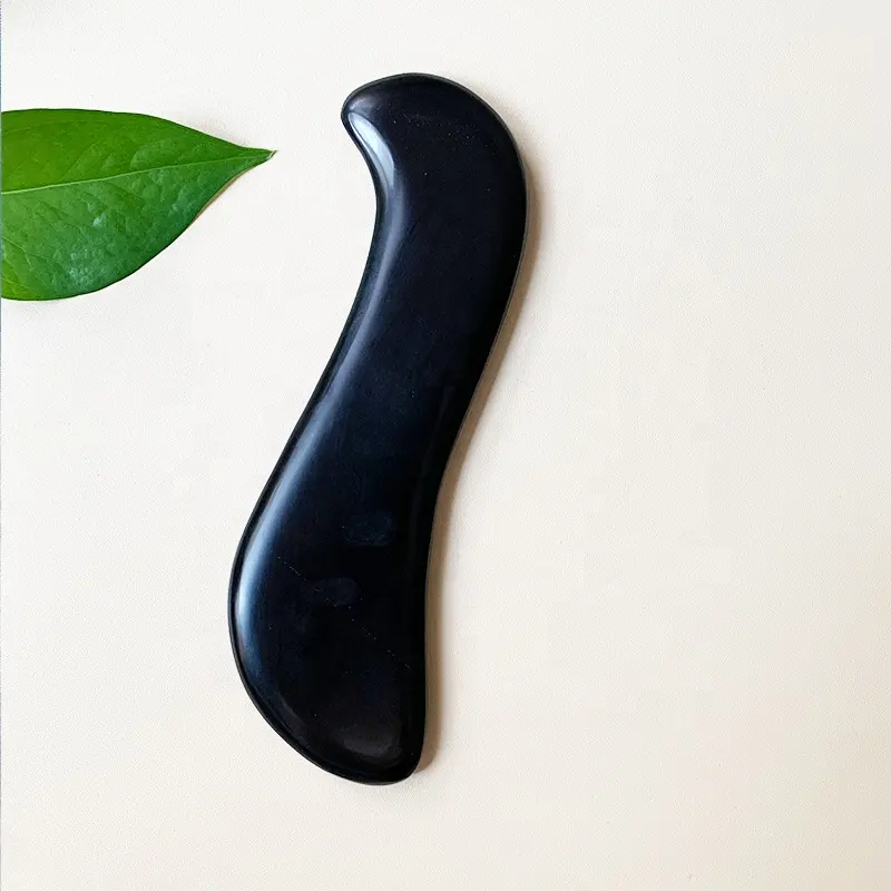 Black Bian Stone Gua Sha Board Therapy Raspagem Massagem Health Care Tool Needle Scraping Gua Sha Massage Board