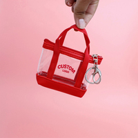 Aksesoris Gantungan Kunci Custom Cetak Logo PVC Dompet Kecil Mini Dompet Gantung Dekorasi Tas Selempang