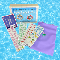 Nouvel ensemble de mahjong américain léger en EVA haute densité et résistant, pour 4 joueurs, personnalisé et poli à la main