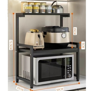Usine <span class=keywords><strong>Pas</strong></span> <span class=keywords><strong>Cher</strong></span> Cuisine Four À Micro-ondes Étagère Télescopique Comptoir Cuiseur À Riz Multi-Couche Étage Four Rack Cuisine Étagère De Rangement - Product Image 1