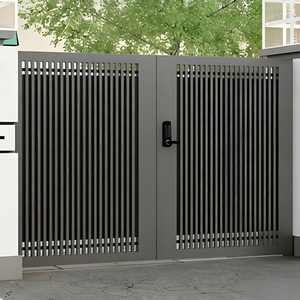 Puertas de Aleación de Aluminio Ecológicas y Duraderas, Rejas, Puertas de Enrejado para Seguridad del Hogar, Valla Metálica para Patio, Diseño Moderno de Puerta Principal, Foto - Product Image 5