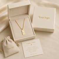 Collier personnalisé avec date en acier inoxydable, pendentif rectangulaire vertical, bijoux personnalisés avec date, chaîne en boîte, vente en gros pour femmes