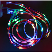 LED Música Control de voz Micro/Tipo C Cable de carga LED rápido línea de datos USB