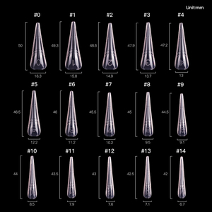 Produttore di Forme per Unghie Personalizzate con Logo, 15 Misure, Forme per Unghie Francesi e Russe in Plastica, 305 Pezzi, Forme per Unghie Doppie di Alta Qualità - Product Image 4