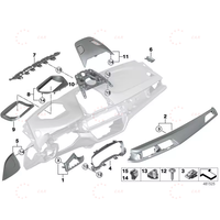 Haut-parleurs rotatifs 3D pour BM Série 5 Série 6 G38 G32 Amélioration intérieure 528 530 540li Système de haut-parleurs audio de voiture