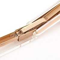 Agrafeuse standard manuelle claire acrylique or et or rose pour accessoires de bureau