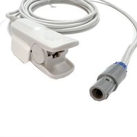 LEMOS 6Pin au capteur d'oxygène dans le sang SPO2 Câble de capteur adulte pour Philips
