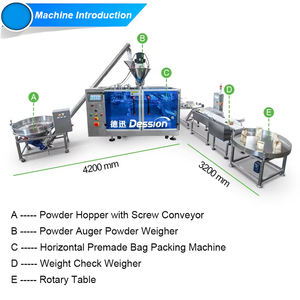 Máquina Empacadora de Alta Velocidad para Bolsas Doypack de Polvo, para Café en Polvo, Leche en Polvo, Proteína, <span class=keywords><strong>Cacao</strong></span> en Polvo, Máquina Empacadora de Bolsas con Cierre - Product Image 2