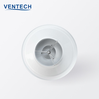 Diffuseurs de plafond ronds pour système HVAC Ventech avec amortisseur, diffuseur d'air circulaire en aluminium