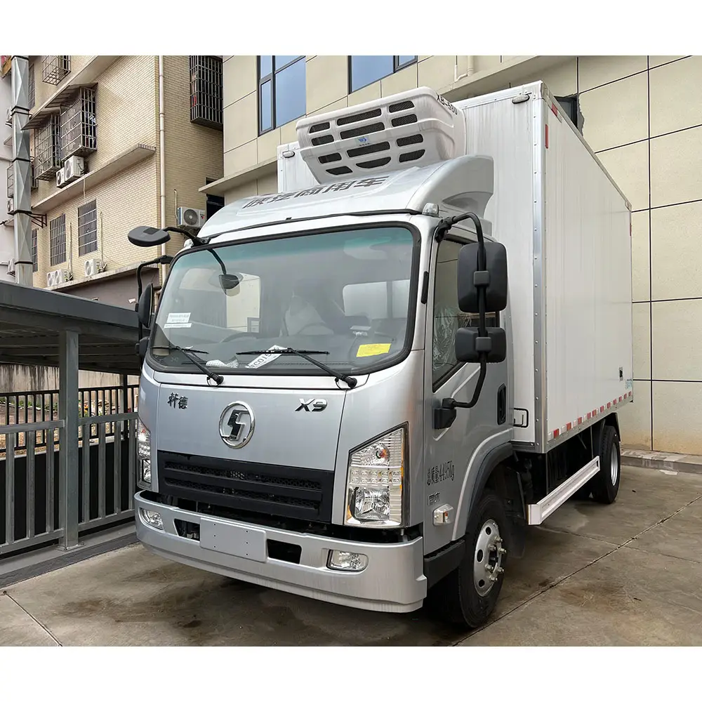 शैकमैन x9 नई ट्रक प्रशीतन इकाई 19.5 क्यूब 4m जमे हुए खाद्य परिवहन मिनी कार्गो ट्रक प्रयुक्त प्रशीतित ट्रक