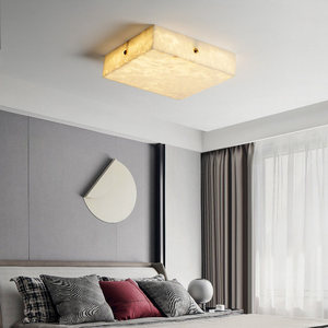 Ceiling Light Square Marble LED Fixture For Bedroom Living Room Study Hallway Modern Minimalist Design 10-15 Sqm Coverage - Product Image 2