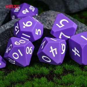 Udixi多面体硅胶定制标志rpg龙地下城硅胶骰子d & d紫色游戏套装 - Product Image 2
