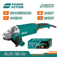 Meuleuse d'angle électrique professionnelle Power Action 230 mm Chine 2400 W AG2400