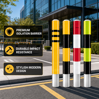 Piquet lumineux de signalisation routière à LED solaire premium, clignotant, avec cadre en acier et matériau super-réfléchissant pour les intersections