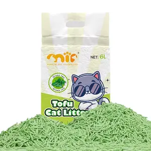 World's Best Cat Litter Sodium Free Eco Friendly Flushable kualitas tinggi pengontrol bau kuat kotoran kucing tahu
