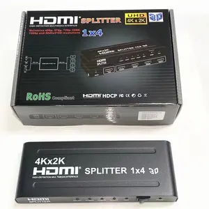 4-портовый адаптер 4K 2K 1080P видео конвертер разъем питается от HD разветвителя 1x4 с блоком питания