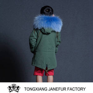 Gros Bébé Véritable Raton Laveur Capuche Enfants Vêtements <span class=keywords><strong>Parka</strong></span> Veste De <span class=keywords><strong>Fourrure</strong></span> Manteau D'hiver Pour Garçon - Product Image 1