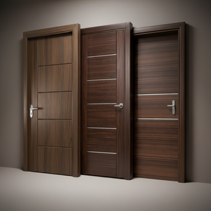Puerta Interior Moderna de MDF y Polímero de Madera, con Acabado Ignífugo, Diseño de Alta Calidad para Dormitorio o Villa - Product Image 1