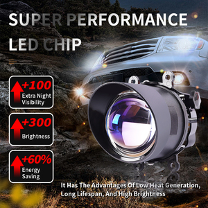 3 inch bi <span class=keywords><strong>LED</strong></span> chiếu sương mù đèn trắng vàng Hi lo chùm ống kính đèn H11 bóng đèn cho TOYOTA COROLLA Yaris Auris Camry Land Cruiser - Product Image 3