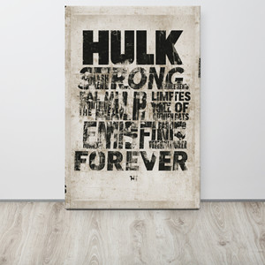 Retrato de Hulk en lienzo fino, para siempre - Product Image 2