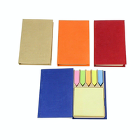 Kit de notes autocollantes personnalisées de haute qualité, blocs-notes autocollants colorés avec étui rigide pour cadeaux promotionnels d'entreprise